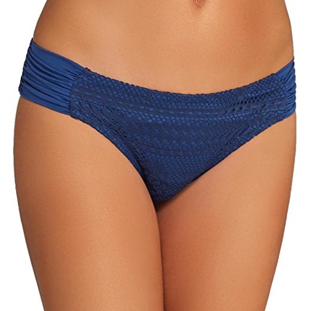 Becca L Dark Denim  Bikini Swim Bottom